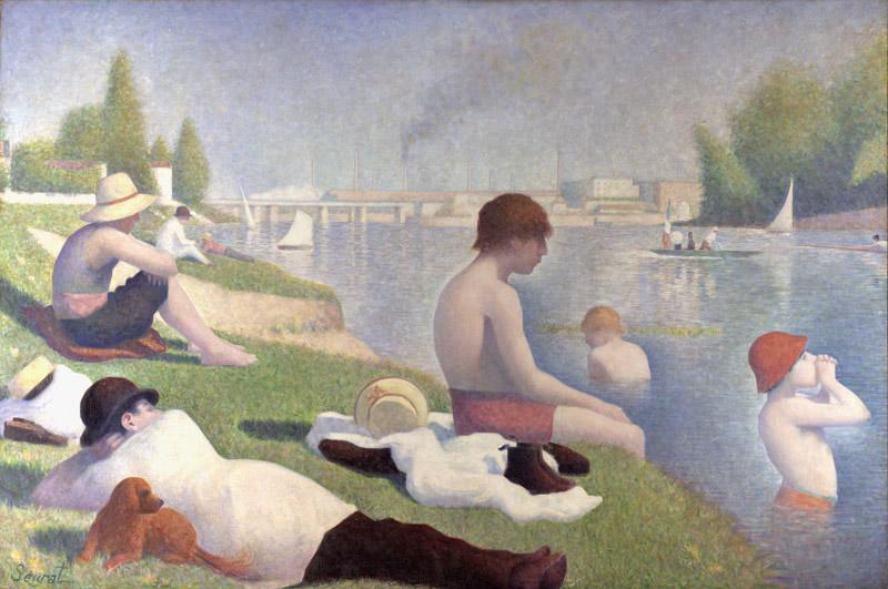 Georges Seurat Bathers at Asnieres (mk09) oil painting picture